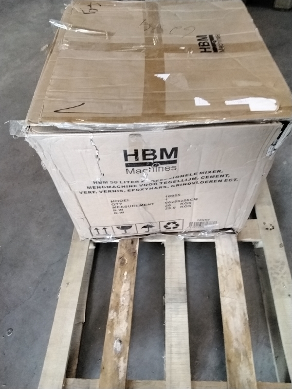 HBM 50 Liter Profi Mixer, Mischmaschine für Fliesenkleber, Zement, Farbe, Lack, Epoxidharz, Kies - gebraucht